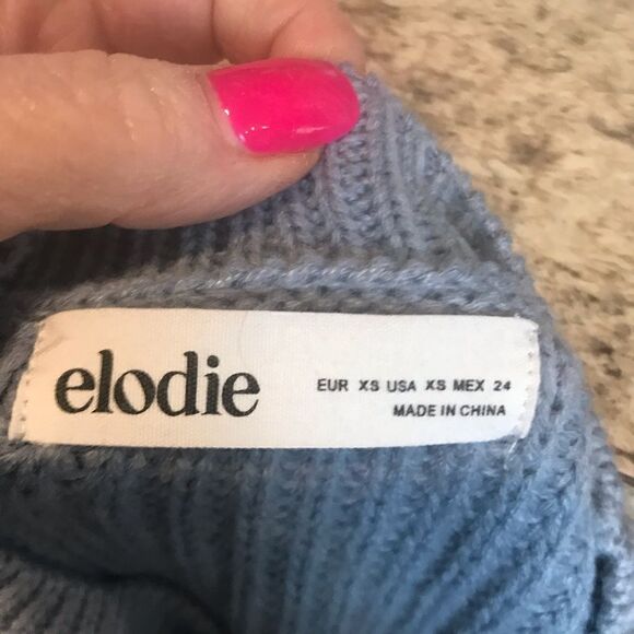 Elodie Blue Sweater Size XS Acrylic - Picture 5 of 9